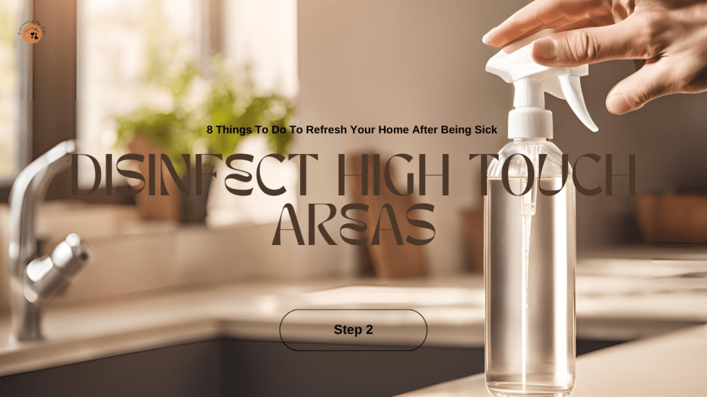 disinfect high touch areas